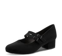 Jana Mary Jane Femme Petit Talon Vegan, Black, 41 EU