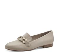 Jana mocassins femme à talon bloc vegan, Beige, 38 EU