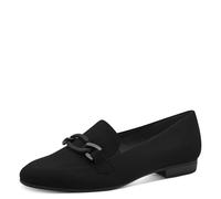 Jana Mocassins Femme à Talon Bloc Vegan, Black, 37 EU