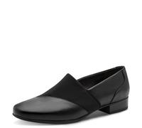 Jana Mocassins Femme à Talon Bloc Vegan, Black, 38 EU