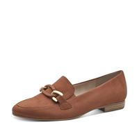 Jana Mocassins Femme à Talon Bloc Vegan, Cognac, 38 EU