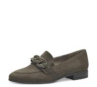 Jana Mocassins Femme à Talon Bloc Vegan, Olive, 39 EU