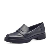 Jana Mocassins Femme à Talon Bloc Vegan, Steel Metallic, 36 EU