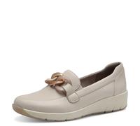 Jana Mocassins Femme élégants Vegan, Beige, 40 EU
