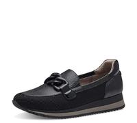 Jana Mocassins Femme élégants Vegan, Black, 40 EU