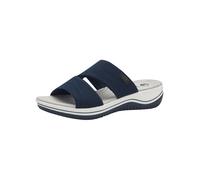 Jana Coshy Pantolette pour Dames Hallux avec Semelle Flexible Élastique, Bleu (Navy), 39 EU