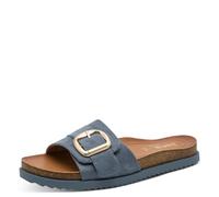 Jana Mule Flat MultiAdj+Plateforme végétalienne pour Femme, Denim, 36 EU
