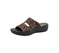 JANA Mule marron / noir, Taille 38