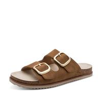 Jana Mule Plateforme Plate MultiAdj+végétalien pour Femme, Cognac, 42 EU