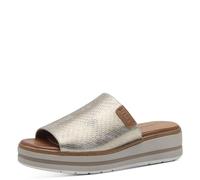 Jana Mules Femme à Semelle épaisse Vegan, Gold Comb, 39 EU