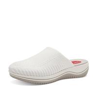 Jana Mules Femme à Semelle épaisse Vegan, White, 39 EU
