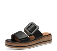 Jana Mules Femme avec Boucle Vegan, Black, 38 EU