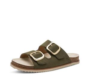 Jana Plateforme Plate Multiadj + végétalienne pour Femme, Olive, 38 EU