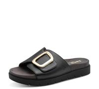 Jana Plateforme végétalienne Wedge/Plat Mule pour Femme, Black Nappa, 39 EU