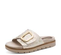 Jana Plateforme végétalienne Wedge/Plat Mule pour Femme, Gold Leo MET, 37 EU