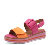 Jana Sableales Femme Plates avec Boucle Vegan, Mehrfarbig (Orange/Fuxia), 38 EU