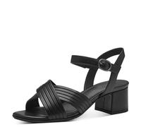 Jana Sandales Femme à Talon festives Vegan, Black Uni, 37 EU