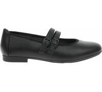 Jana Softline Largeur H Ballerine femme à bride, noir, taille 40