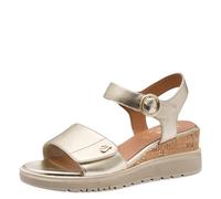 Jana Wedge/Plat Sand MultiAdj+Vegan Sandales compensées pour femme Doré 38 EU