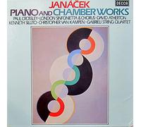 JANACEK, Leos: Piano and Chamber Works: On an overgrown path, op.4; Piano Sonata; In the mist; Violin Sonata; Dumka; Romance; Presto; A Tale; Mladi; Capriccio (piano and ensemble);-String Quartet nr.1 after Tolstoy's "Kreutzer Sonata" (1923); String Quartet nr.2 after Tolstoy's "Intimate Letters"; Concertino (left hand and ensemble; Rikadia (chorus and ensemble) -- Decca () Made in England ---VINYL-DEC D223D5-DECCA - Inghilterra-JANACEK Leos (Czech)-ATHERTON David (dir); London Sinfonietta;