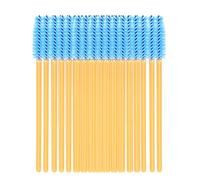 Janasiba 1 / 50Pcs / Paquet Mini Brosse À Cils Jetables Applicateur Mascara Brosses Peigne Brosse À Cils Ensemble D'Outil De Maquillage Bleu