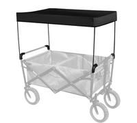Janasiba 1 auvent pour chariot de jardin, housse de protection solaire, accessoires de caddie en tissu Oxford noir pour équipement de camping en plein air
