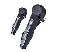 Janasiba 1 paire de lumières pour guidon de vélo - Accessoires de VTT - Noir - Lumière rouge