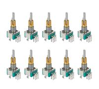 Janasiba 10X EC11EBB24C03 Encodeur Double avec Interrupteur 30 Numéro de Positionnement 15 Poignée à Point D'Impulsion 25mm