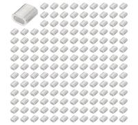 Janasiba 2,5 mm Monotrou CâBle MéTallique Manchons en Aluminium Clip CâBle Sertis 600Pcs