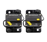 Janasiba 2 interrupteurs de puissance 30 A, 12 V-48 V DC, réinitialisation manuelle (30 A)