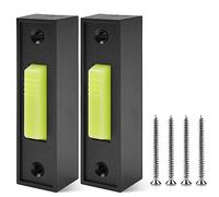 Janasiba 2 PièCes Interrupteur D'Ouvre-Porte de Garage Universel 41A4166 Bouton-Poussoir Mural éClairé Finition Noire avec Centre Blanc