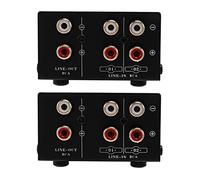 Janasiba 2 sorties 2 en 1 ou 1 en 2 sélection de signal de sortie pour sources audio, commutateur, haut-parleur, source audio, commutateur, interface RCA, sans perte
