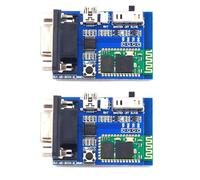 Janasiba 2 x BC04-B Bluetooth Série Connecteur Démo Connexion Série Sans Fil Communication RS232 Module de transfert de données