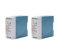 Janasiba 2 x MDR-60 24 V 60 W Rail DIN Alimentation AC DC pilote régulateur de tension alimentation 110 V 220 V