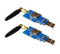 Janasiba 2 x USB vers GSM série GPRS Sim800C Bluetooth pour ordinateur + antenne