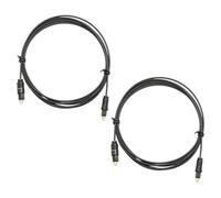 Janasiba 2X Câble Audio à Fibre Optique Numérique de 3 Mètres SPDIF OD2.2 TOSLINK-TOSLINK Cordon Plaqué Or pour Connecter au DVD CD