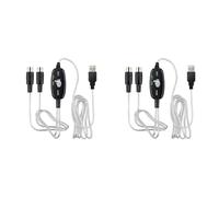 Janasiba 2X Convertisseur de Câble USB vers Midi 5 Broches 2 en 1 vers Édition de Sortie Audio Pc pour Instruments de Musique Électroniques Piano
