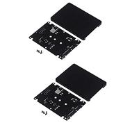 Janasiba 2X M.2 Ngff vers 2,5 Pouces Ssd/Msata vers Adaptateur Carte (Clé B pour Adaptateur Pc M2 + M Prise de Bureau Ngff)