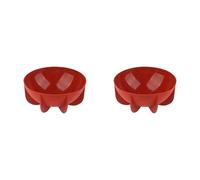 Janasiba 2X Moule de Cuisson en Silicone Hémisphère Pan Dôme Moule en Silicone Planète Moule Demi-Cercle Forme Moule à Gâteau, Brique Rouge