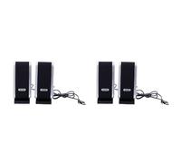 Janasiba 2X Nouveau 120W USB Power Desktop Computer Notebook Audio Speaker 3.5Mm Earphone Jack