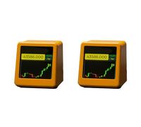 Janasiba 2X pour Bitcoin Crypto-monnaie Affichage des actions, taux de change de devises, suivi des prix Ticker Météo Temps Horloge C