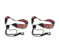 Janasiba 2X Saxophone la Sangle de Cou avec Mousqueton Harnais Sax pour Alto/Tenor/Soprano Rouge Sax