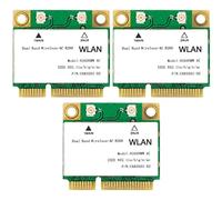 Janasiba 3 cartes réseau 1200 Mbps 8260 Hmw Ac 2.4G + 5G Mini Pci-E Card 4.2 Bluetooth Wifi Card 802.11Ac 867 Mbps pour ordinateur portable/ordinateur