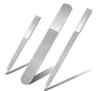 Janasiba 3 PièCes pour Ensemble de à Ongles à Ongles Double Face en Acier Inoxydable à Ongles à Ongles AdaptéE au Salon, à la Famille et Aux Voyages