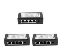 Janasiba 3 x 4 ports Poe Injector Poe Bloc d'alimentation Ethernet Pin 4,5 (+) / 7,8 (-) Entrée DC12V-Dc48V pour caméra IP