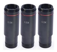 Janasiba 3X 0,5 Mount Adaptateur microscope 23,2 mm Lentille de réduction électronique 0,5x pour microscope CCD