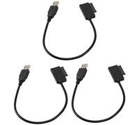 Janasiba 3X Câble de Conversion Adaptateur USB 2.0 vers Mini II 7 + 6 13 Broches pour Ordinateur Portable Drive Slimline CD/DVD Rom
