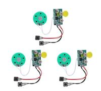 Janasiba 3X Carte de Module Vocal DIY 4 Minutes D'Enregistrement, Lecture de Puce Sonore Vocale, Carte de Vœux pour Le Remplacement des Bagages de Vacances