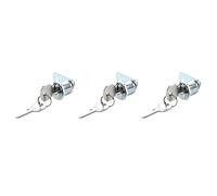Janasiba 3X Serrure Batteuse A Came Barillet pour Boite Aux Lettres Tiroir 20mm + 2 Cles