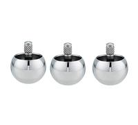 Janasiba 3X Tippe Top Metal Flip Plus Top Toupie en Acier Inoxydable Amazing Toy Gift, Silver